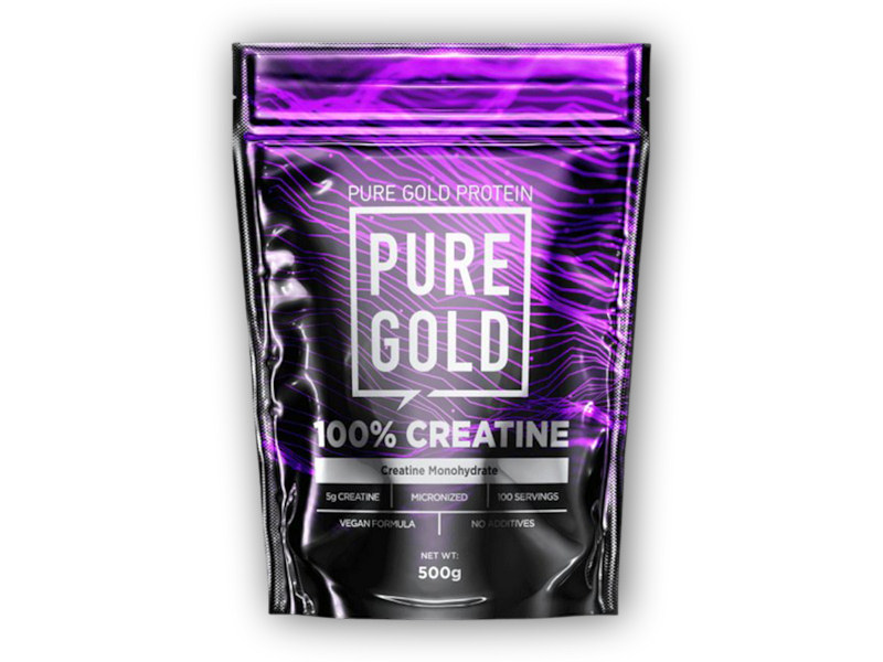 PureGold PureGold 100% Creatine Monohydrate 500g Varianta: natural + DÁREK ZDARMA