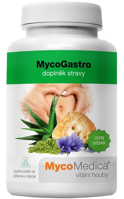 MycoMedica MycoGastro sypká směs pro přípravu nápoje 90g + DÁREK ZDARMA