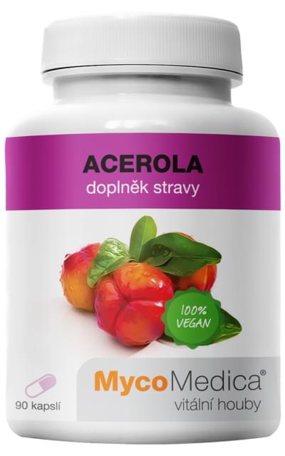 Mycomedica Acerola 90 kapslí + DÁREK ZDARMA