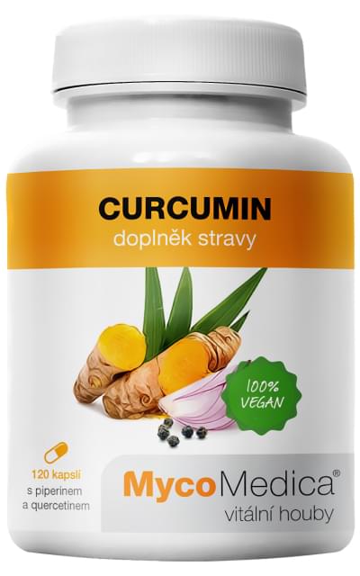 Mycomedica Curcumin 90 kapslí + DÁREK ZDARMA