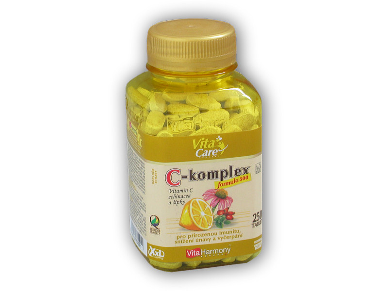 VitaHarmony C-komplex formula 500 + šípky + echinacea 250 tablet + DÁREK ZDARMA