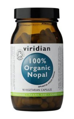 Viridian Nopal Organic - BIO 90 kapslí + šťavnatá tyčinka ZDARMA + DÁREK ZDARMA