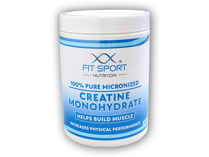FitSport Nutrition 100% Pure Micronized Creatine Monohydrate 550g + šťavnatá tyčinka ZDARMA + DÁREK ZDARMA