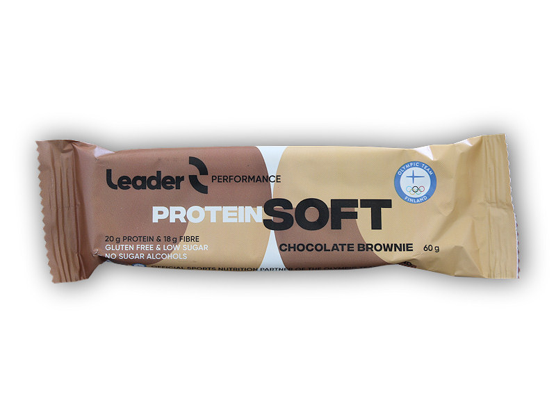Leader Soft Protein Bar 60g Varianta: čokoládové brownies + DÁREK ZDARMA