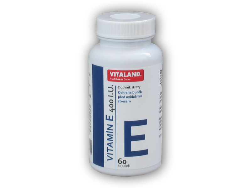 Vitaland Vitaland Vitamin E 400 I.U. 60 kapslí + DÁREK ZDARMA