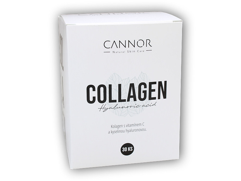 Cannor Collagen hyaluronic acid 30 sáčků nápoj + šťavnatá tyčinka ZDARMA Varianta: citron + DÁREK ZDARMA