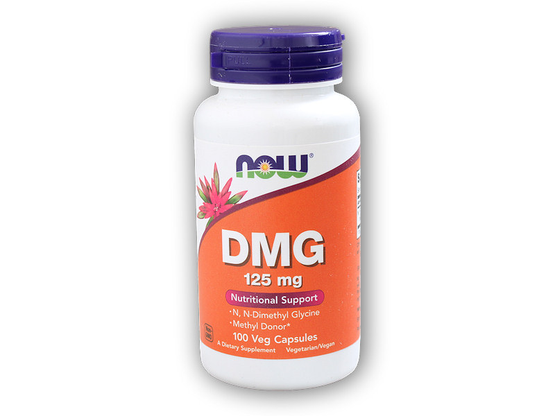 NOW Foods DMG (Dimethylglycin) 125mg 100 rostlinných kapslí + DÁREK ZDARMA