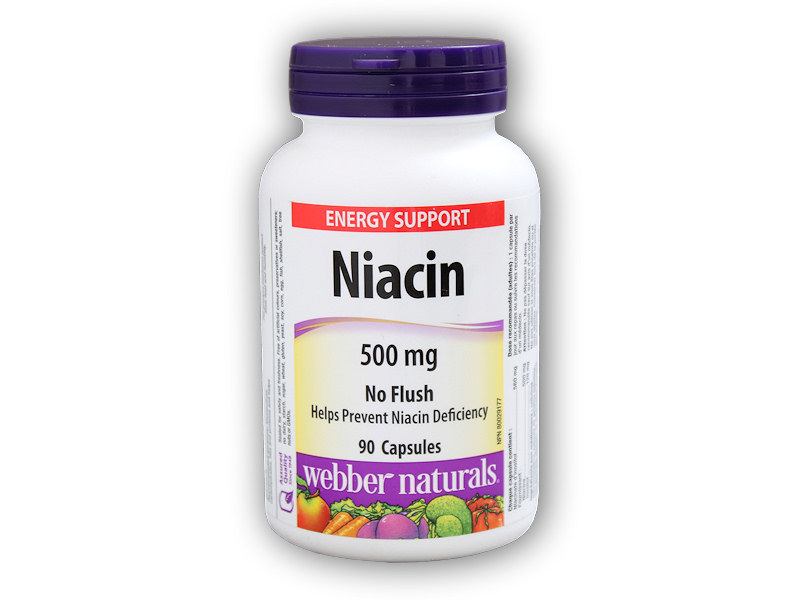 Webber Naturals Niacin 500 mg 90 kapslí + DÁREK ZDARMA