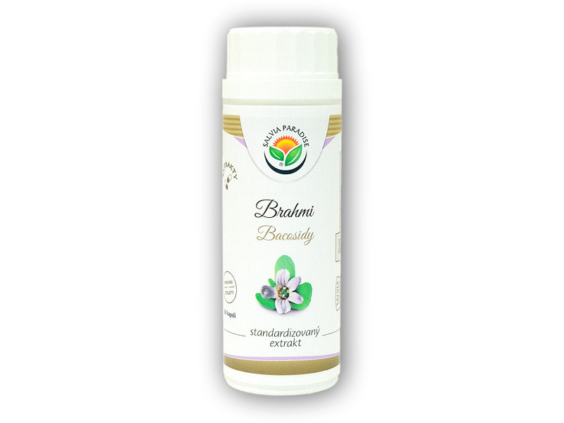 Salvia Paradise Brahmi - Bacopa monnieri standardizovaný extrakt 60 kapslí + šťavnatá tyčinka ZDARMA + DÁREK ZDARMA