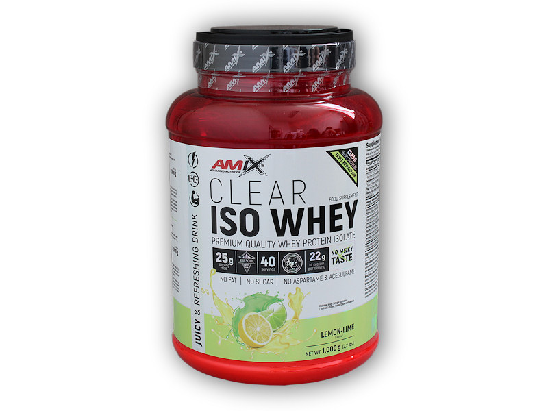 Amix Clear Iso Whey 1000g + šťavnatá tyčinka ZDARMA Varianta: forrest fruit + DÁREK ZDARMA