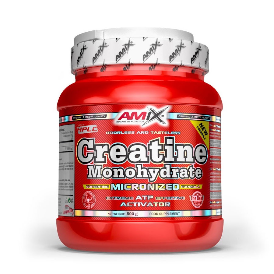 Amix Creatine Monohydrate 500g + šťavnatá tyčinka ZDARMA + DÁREK ZDARMA