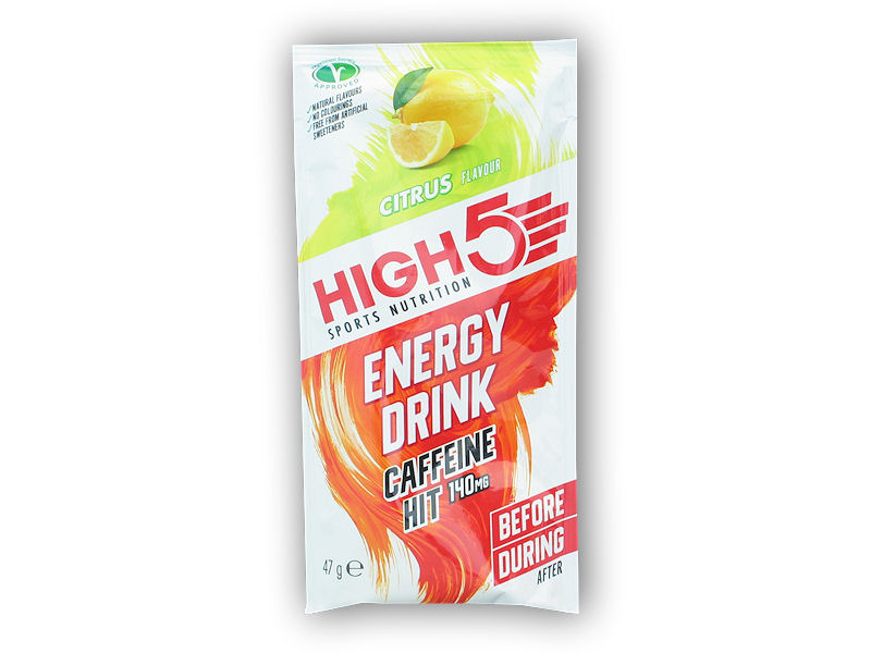 High5 Energy Drink Caffeine Hit 47g Varianta: citrus + DÁREK ZDARMA