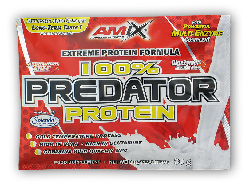 Amix 100% Predator Protein 30g akce Varianta: banana + DÁREK ZDARMA