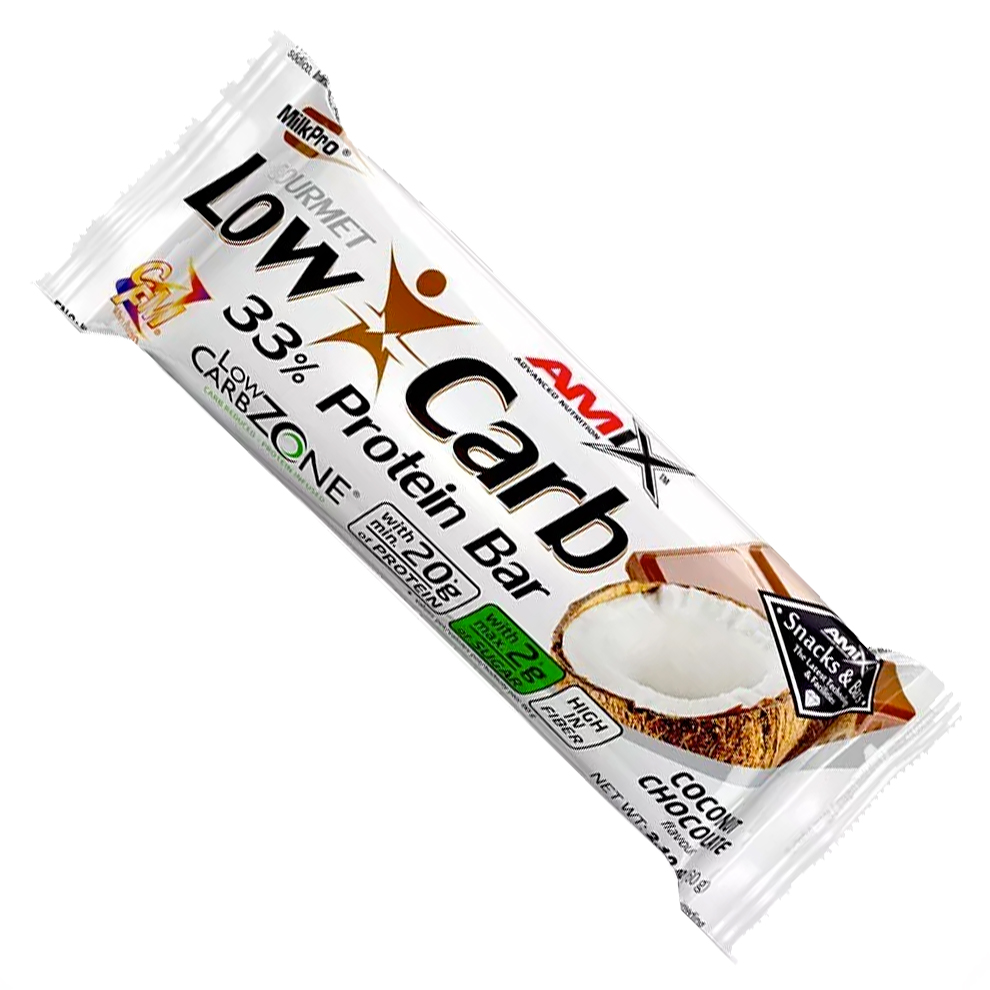 Amix Low Carb 33% Protein Bar 60g Varianta: vanilla almond + DÁREK ZDARMA