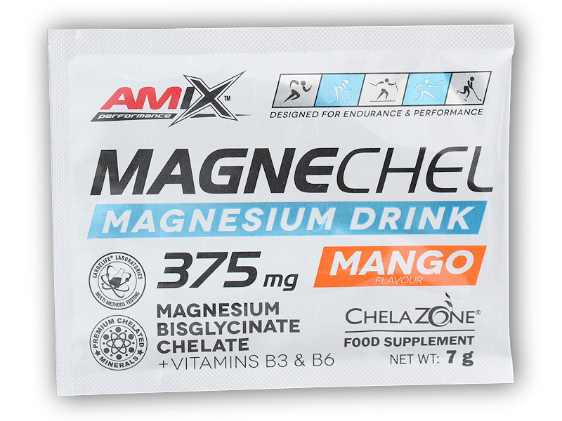 Amix Performance Series MagneChel Magnesium Chelate drink 7g Varianta: mango + DÁREK ZDARMA