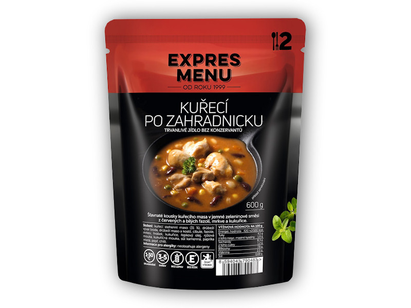 Expres Menu Kuřecí po zahradnicku 600g + DÁREK ZDARMA