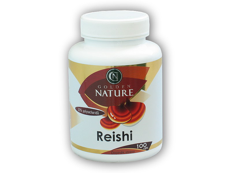 Golden Natur Reishi 30% polysacharidů 100 kapslí + DÁREK ZDARMA