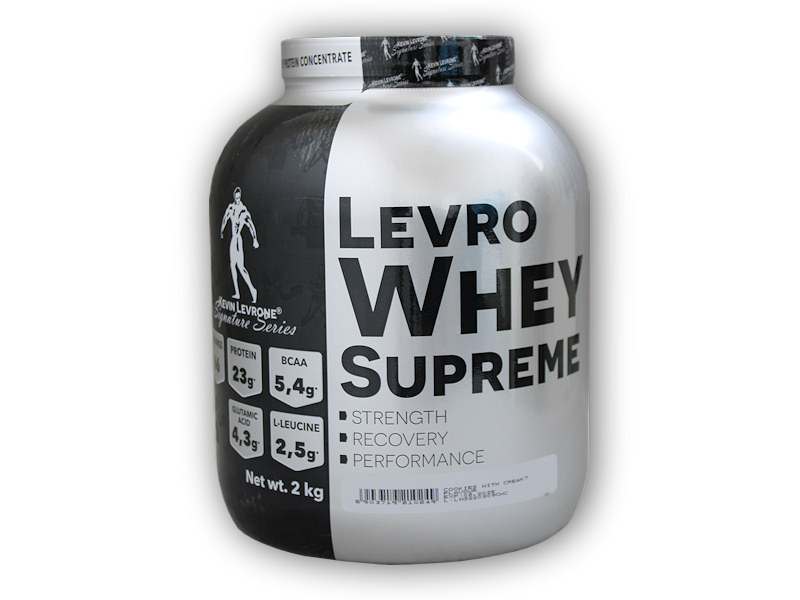 Kevin Levrone Levro Whey Supreme 2000g + šťavnatá tyčinka ZDARMA Varianta: snickers + DÁREK ZDARMA