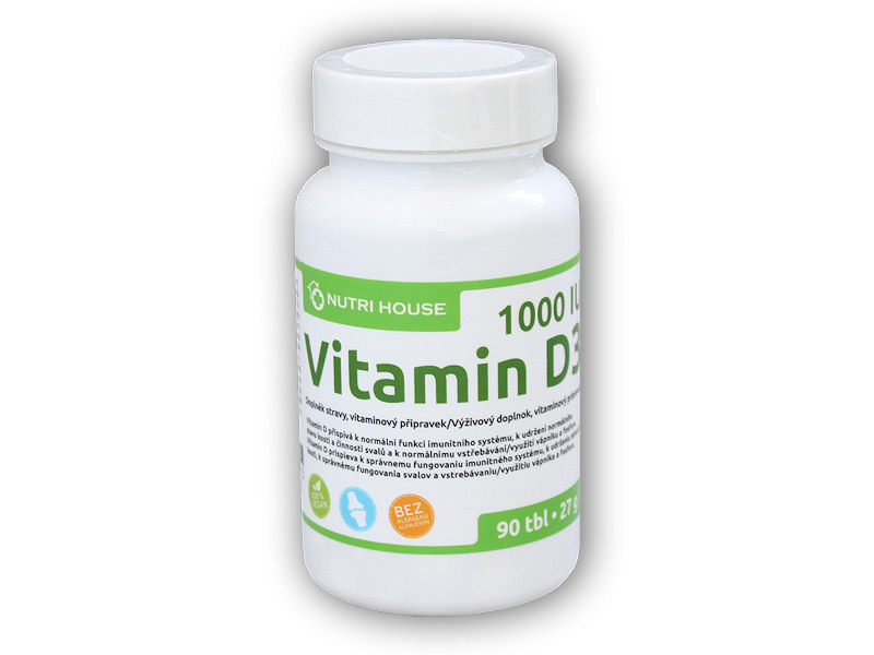 Nutri House Vitamín D3 90 tablet + DÁREK ZDARMA