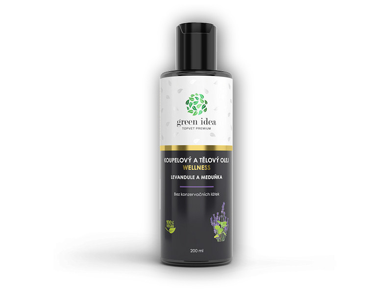 Green Idea Levandule a meduňka v mandlovém oleji 200ml + DÁREK ZDARMA