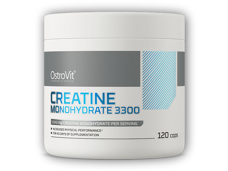 Ostrovit Creatine monohydrate 3300 120 kapslí + DÁREK ZDARMA