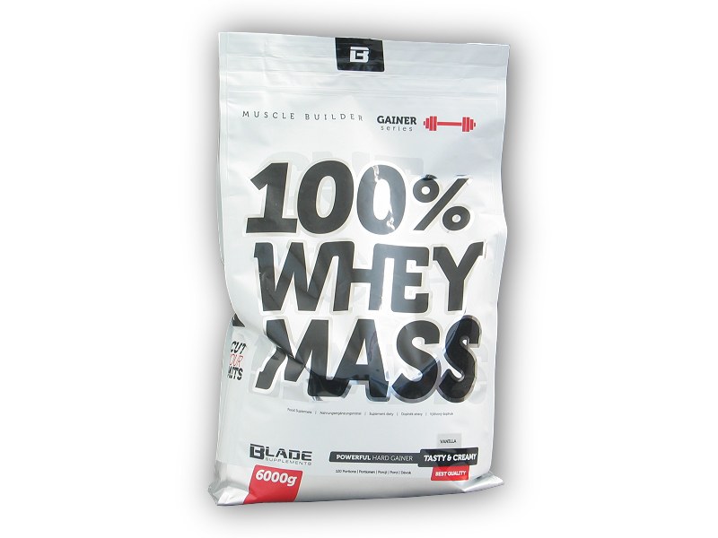 Hi Tec Nutrition BS Blade 100% Whey Mass Gainer 6000g + šťavnatá tyčinka ZDARMA Varianta: čokoláda + DÁREK ZDARMA