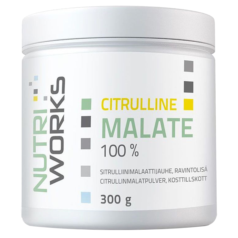 Nutri Works Citrulline Malate 100% 300g + šťavnatá tyčinka ZDARMA + DÁREK ZDARMA