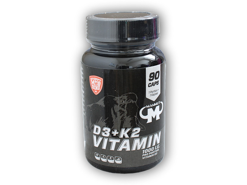 Mammut Nutrition Vitamin D3 + K2 90 Vege kapslí + DÁREK ZDARMA
