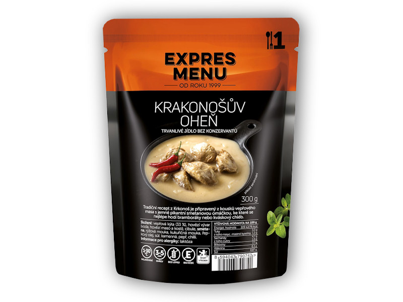 Expres Menu Krakonošův oheň (Low Carb) 300g