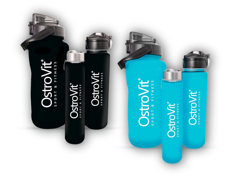 Ostrovit Water bottles set 2000ml + 900ml + 500ml Varianta: modrá + DÁREK ZDARMA