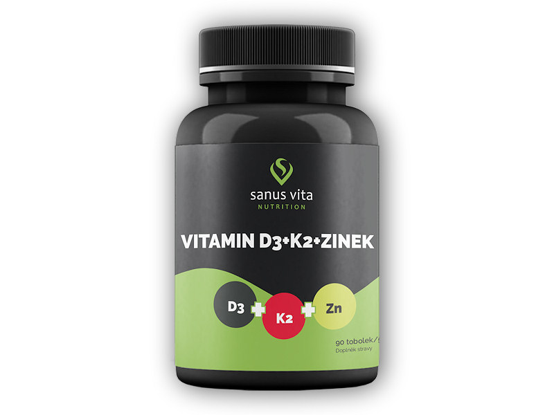 Sanus Vita Vitamin D3 + K2 + Zinek 90 tobolek + DÁREK ZDARMA
