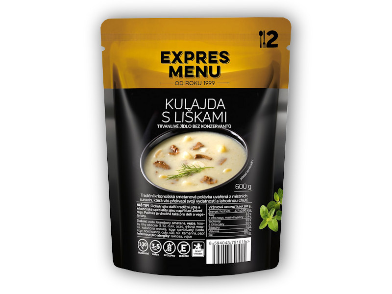 Expres Menu Kulajda s liškami 600g + DÁREK ZDARMA