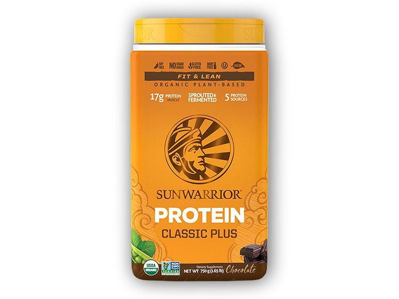 Sunwarrior Protein Classic Plus BIO 750g + šťavnatá tyčinka ZDARMA Varianta: natural + DÁREK ZDARMA