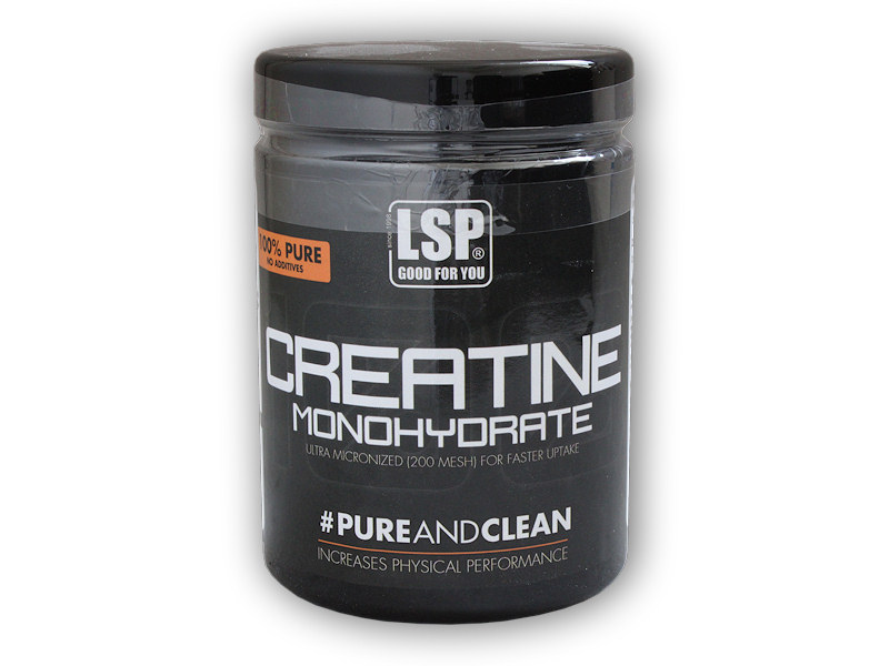 LSP Nutrition Creatine monohydrate 100% 500g + šťavnatá tyčinka ZDARMA + DÁREK ZDARMA