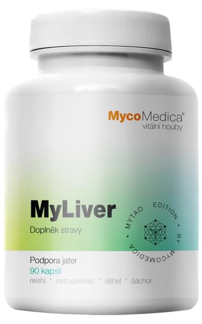 MycoMedica MyLiver 90 kapslí + šťavnatá tyčinka ZDARMA + DÁREK ZDARMA