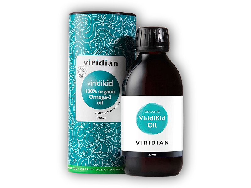 Viridian Viridikid Omega 3 Oil 200ml Organic + DÁREK ZDARMA