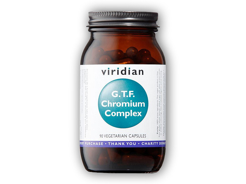 Viridian G.T.F. Chromium Complex 90 kapslí + šťavnatá tyčinka ZDARMA + DÁREK ZDARMA