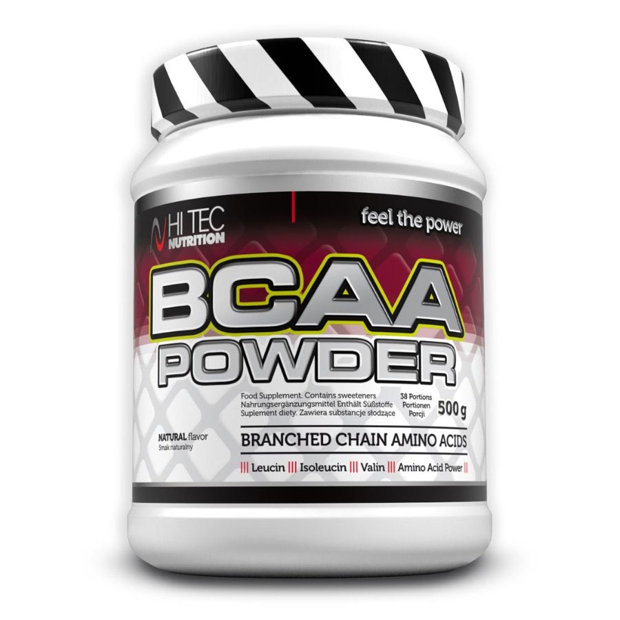 Hi Tec Nutrition BCAA powder 500g + šťavnatá tyčinka ZDARMA Varianta: pomeranč + DÁREK ZDARMA