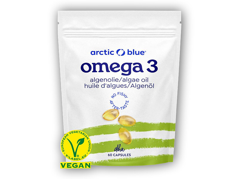 Arctic blue Vegan Omega 3 Algae 60 kapslí (250mg DHA) + DÁREK ZDARMA