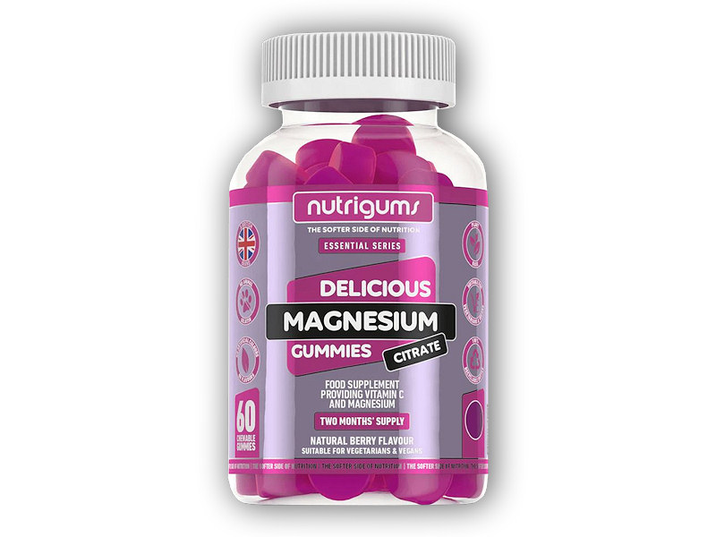 Nutrigums Magnesium Citrate 60 gummies + DÁREK ZDARMA