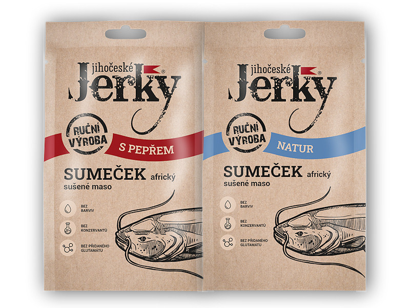 Jihočeské Jerky Jihočeské jerky sumeček 15g Varianta: s pepřem