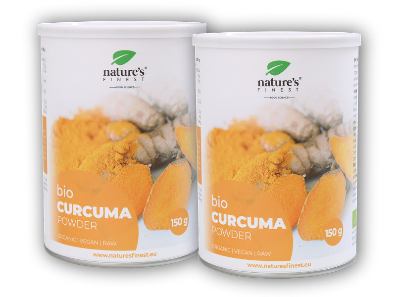 Nature´s Finest 2x Curcuma BIO turmeric root powder 150g