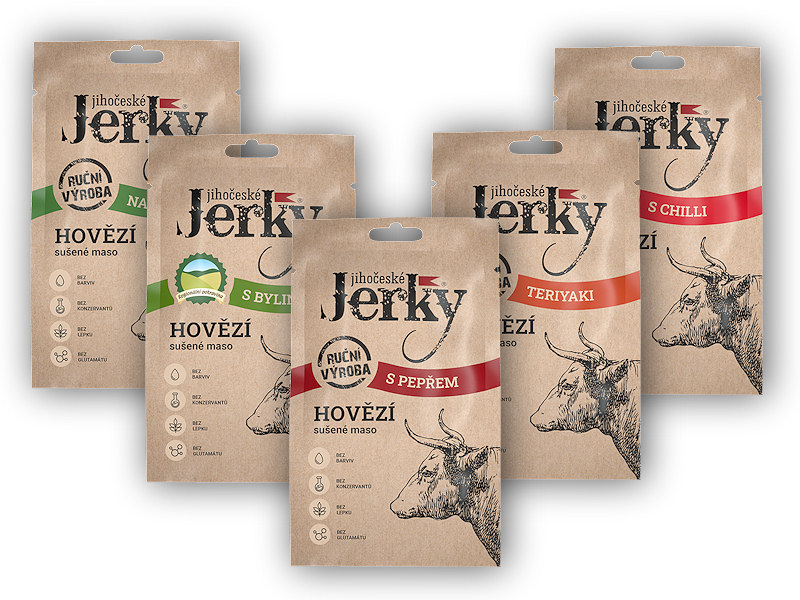 Jihočeské Jerky Jihočeské jerky hovězí 20g Varianta: s chilli