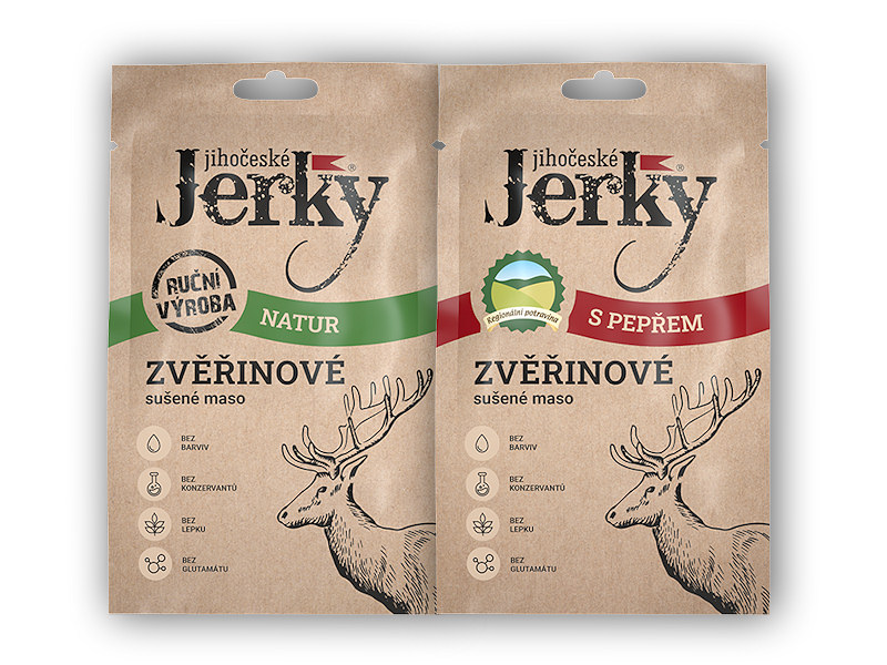 Jihočeské Jerky Jihočeské jerky zvěřinové 20g Varianta: natur