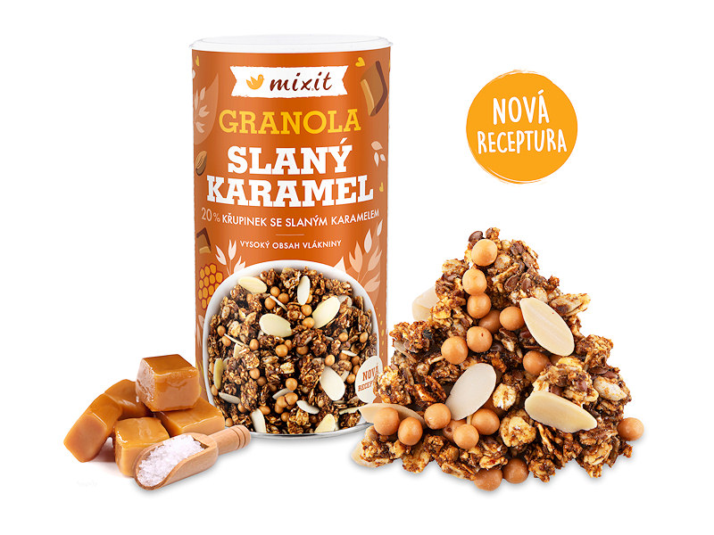 Mixit Granola z pece - Slaný karamel 550g