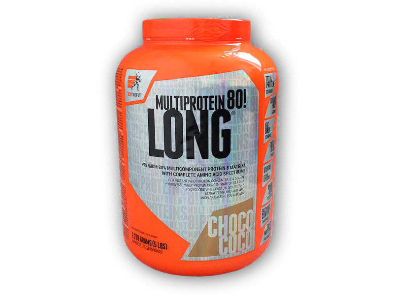 Extrifit Long 80 Multiprotein 2270g Varianta: čokoláda
