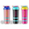 Ostrovit Shaker premium Miami vibes 450ml + 2 pillboxy (Varianta modro-černý)