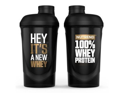 NUTREND Shaker 100% Whey Protein (Objem 600 ml, Barva Černá)