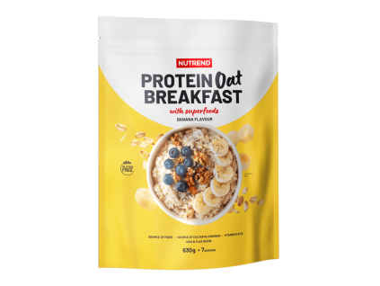 NUTREND Protein Oat Breakfast (Balení 630 g, Příchuť Banán)