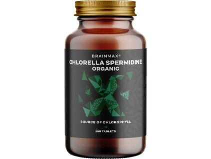 BrainMax®  Chlorella Spermidine Organic (Počet kapslí 200 tablet)
